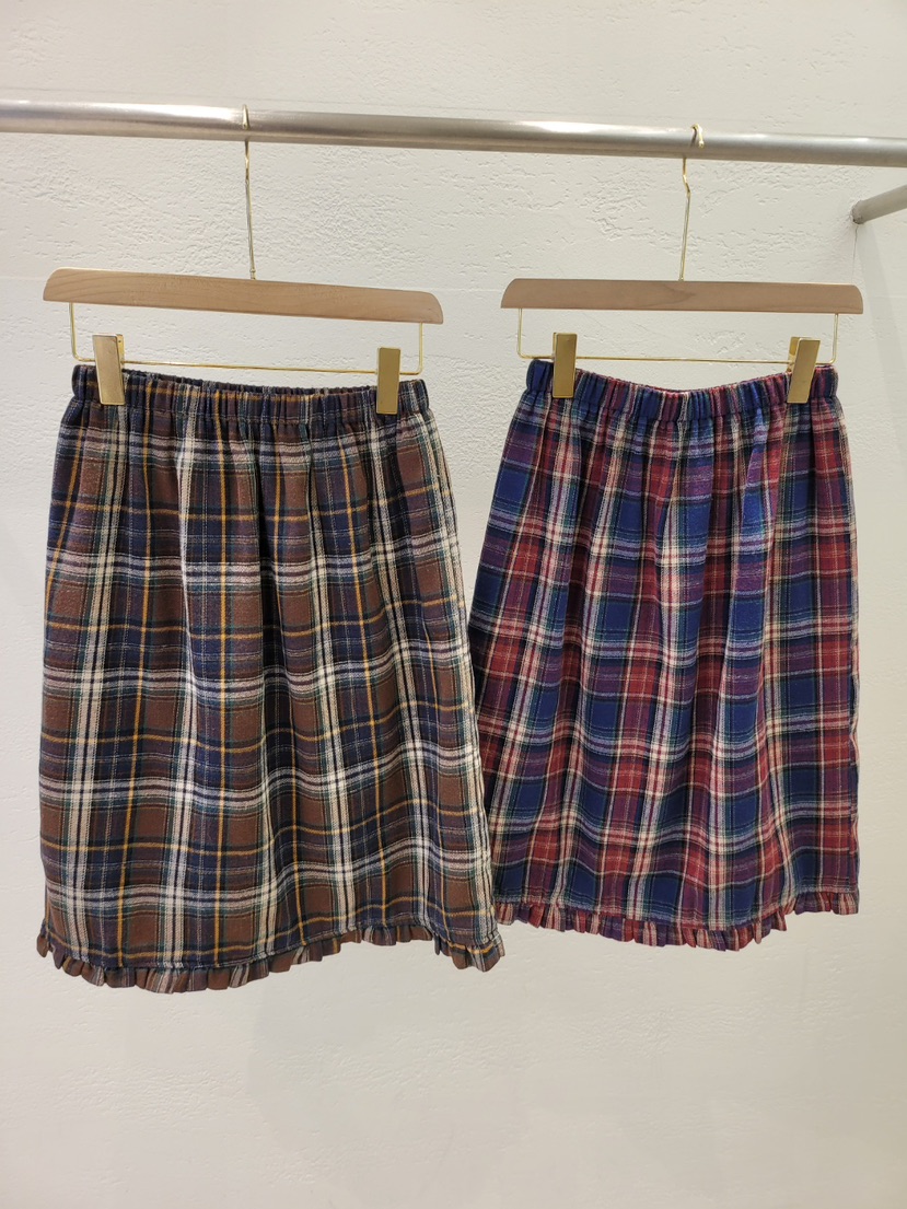 THE OTHER韓國直郵㊣女士新品真品時尚半身裙中短裙復古格紋THE OTHER半身裙/中短裙