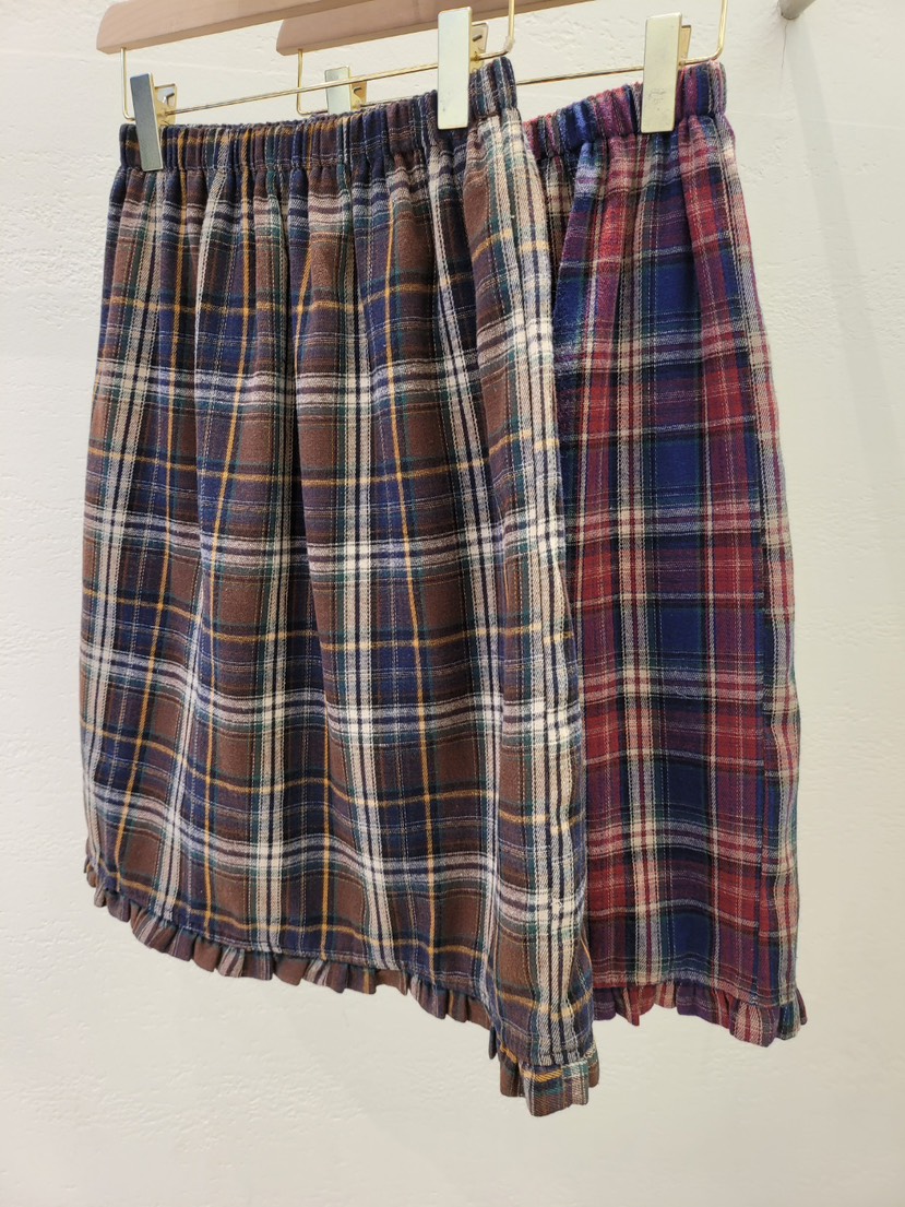 THE OTHER韓國直郵㊣女士新品真品時尚半身裙中短裙復古格紋THE OTHER半身裙/中短裙