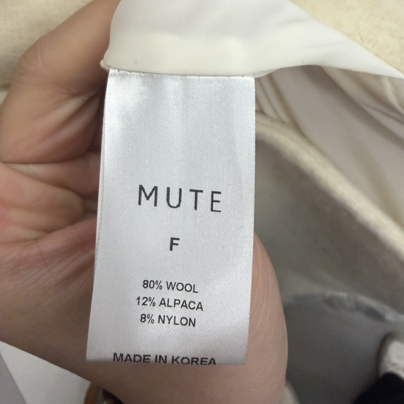 MUTE-P東大門㊣代購女裝新款職業真品熱賣休閑時尚短款大衣MUTE短款大衣