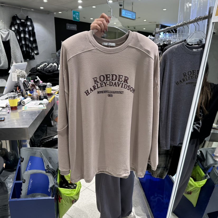 HERTZ-P東大門㊣直郵女裝新品時尚推薦休閑職業人氣長袖T恤HERTZ-P長袖T恤圖色1