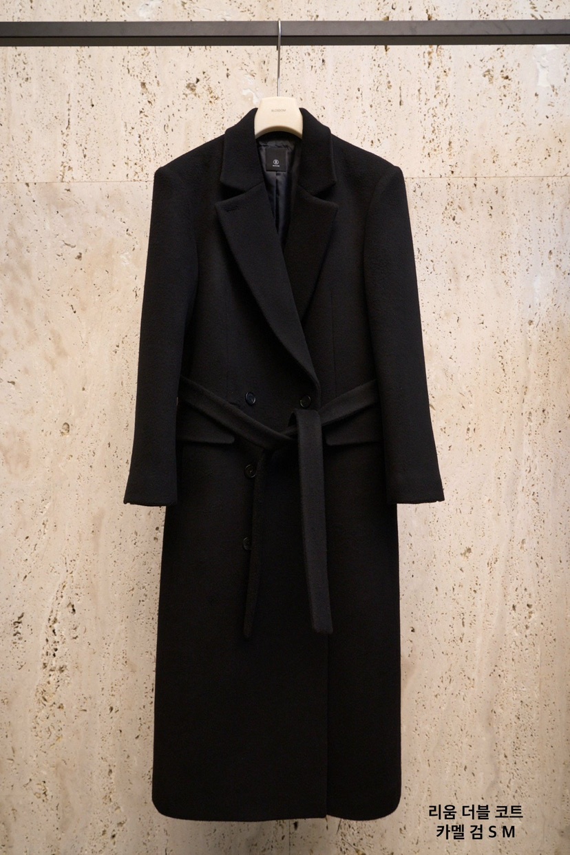 BLOSSOM東大門㊣實拍女士新品推薦人氣25秋冬中長款大衣含腰帶BLOSSOM中長款大衣圖色2