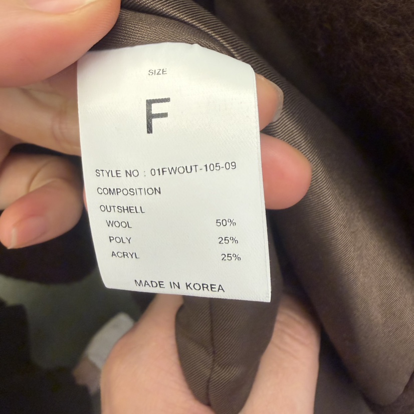 WIDA-P東大門㊣直郵女士新款推薦人氣職業熱賣25秋冬中長款大衣WIDA/RENEJ中長款大衣