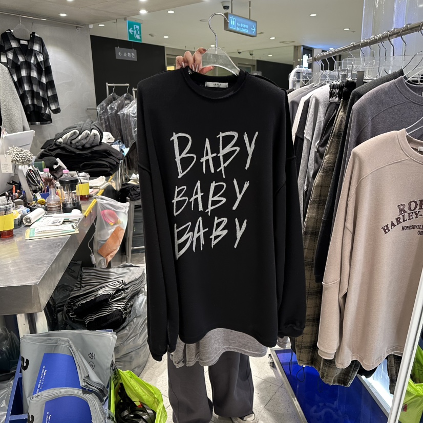 HERTZ-P東大門㊣代購女士新款職業人氣推薦25秋冬熱賣長袖T恤HERTZ-P長袖T恤圖色3黑色