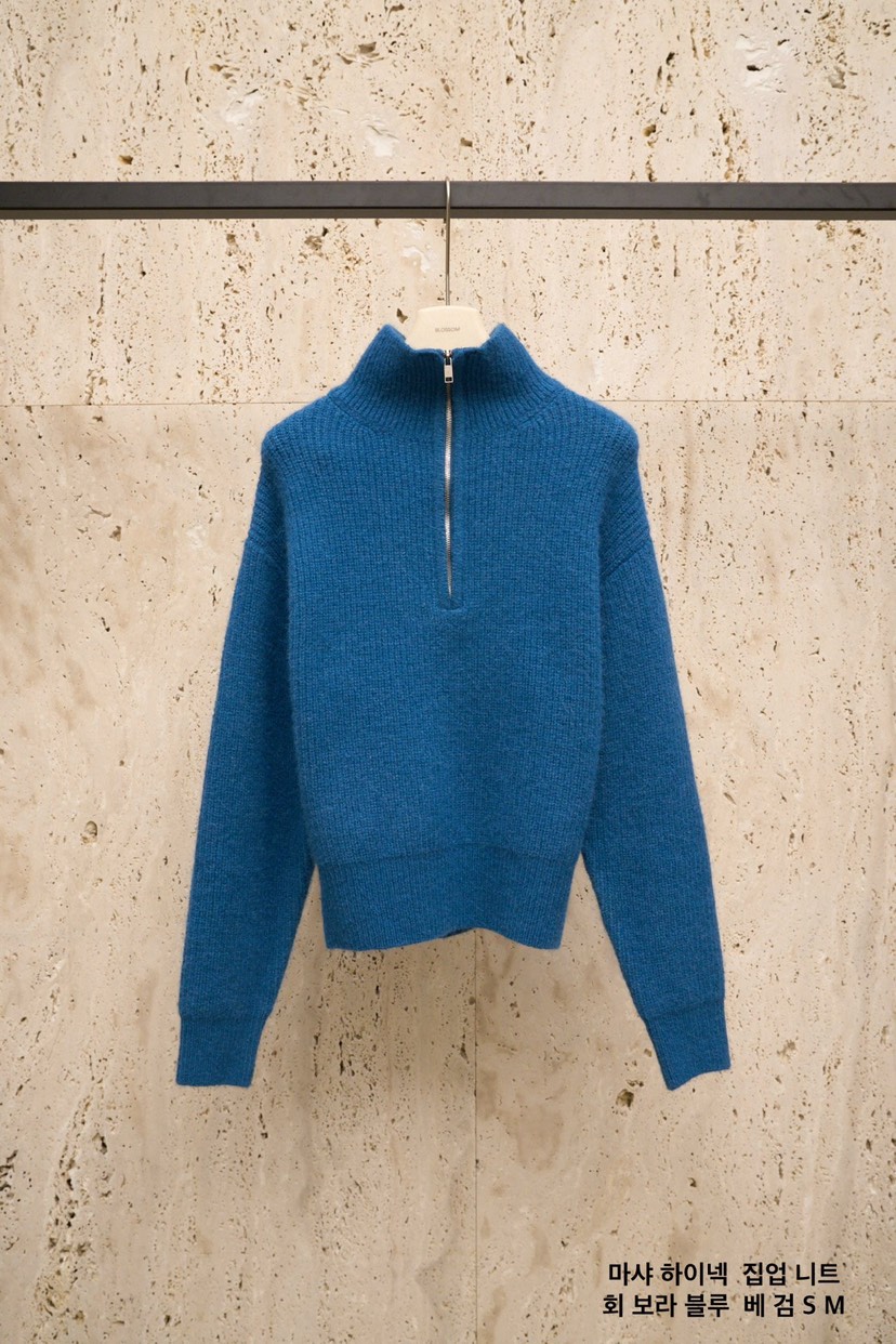 BLOSSOM東大門㊣實拍女士新品熱賣時尚25秋冬針織衫高領拉鏈衫BLOSSOM針織衫圖色3