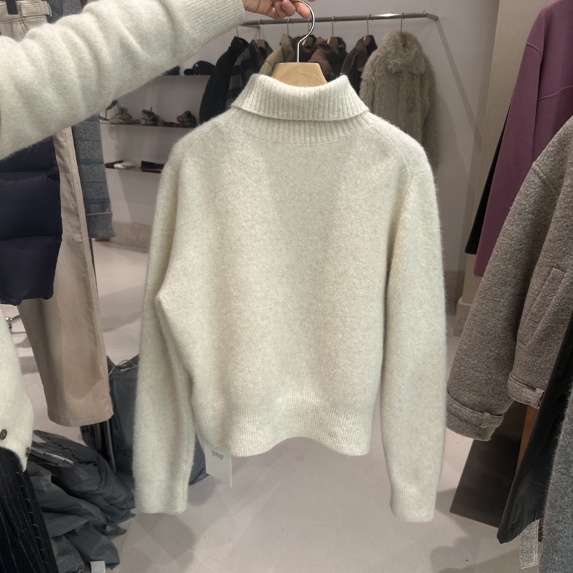 ANDMORE BUTTON韓國代購㊣女裝新款休閑推薦熱賣25秋冬毛衣紐扣ANDMORE BUTTON毛衣