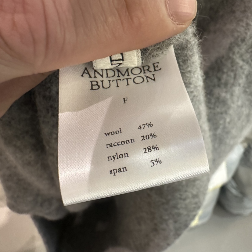 ANDMORE BUTTON韓國代購㊣女裝新款休閑推薦熱賣25秋冬毛衣紐扣ANDMORE BUTTON毛衣