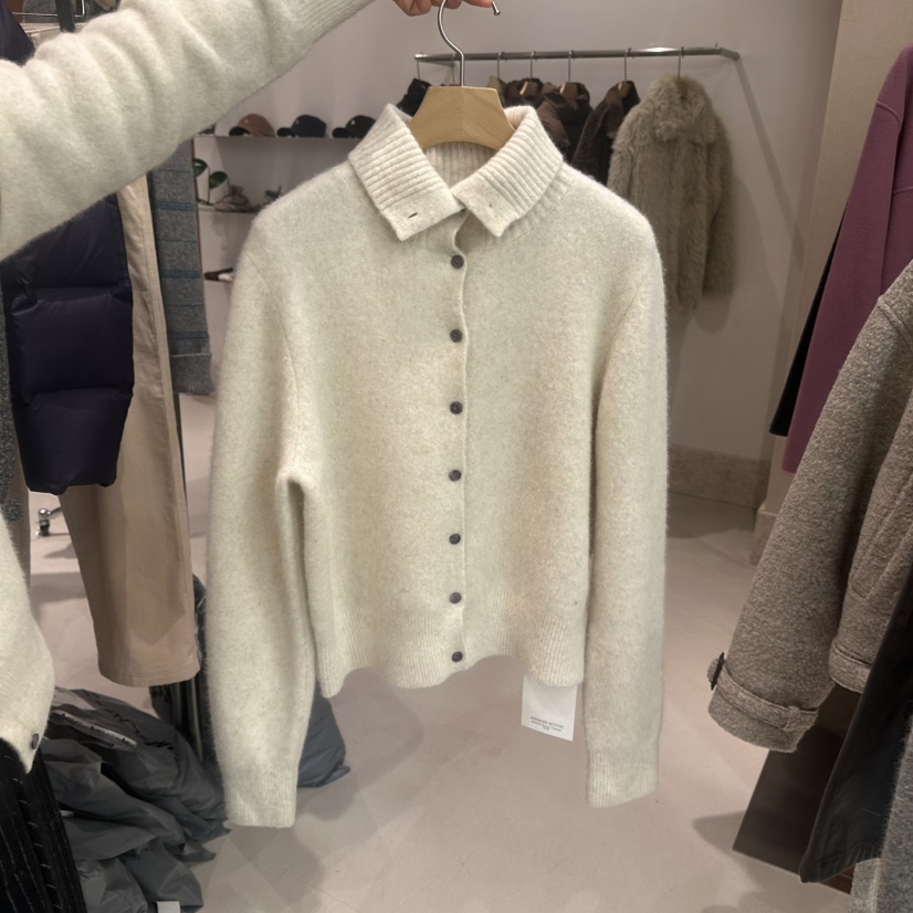 ANDMORE BUTTON韓國代購㊣女裝新款休閑推薦熱賣25秋冬毛衣紐扣ANDMORE BUTTON毛衣圖色2