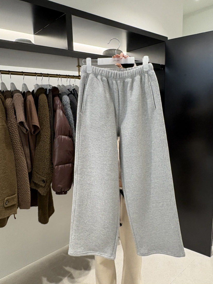 CREAM-P東大門㊣代購女裝新款人氣25秋冬推薦熱賣休閑休閑褲CREAM-P休閑褲圖色2