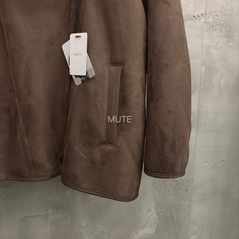 MUTE-P韓國代購㊣女士新品時尚職業真品人氣推薦熱賣短款大衣MUTE短款大衣