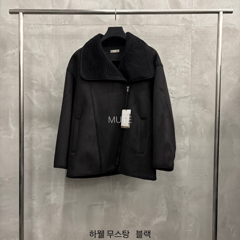 MUTE-P韓國代購㊣女士新品時尚職業真品人氣推薦熱賣短款大衣MUTE短款大衣圖色2