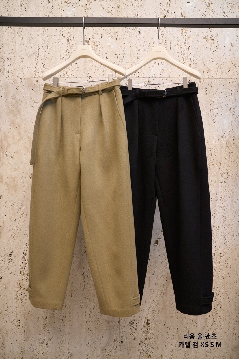 BLOSSOM東大門㊣直郵女裝新款25秋冬休閑推薦人氣休閑褲含腰帶BLOSSOM休閑褲