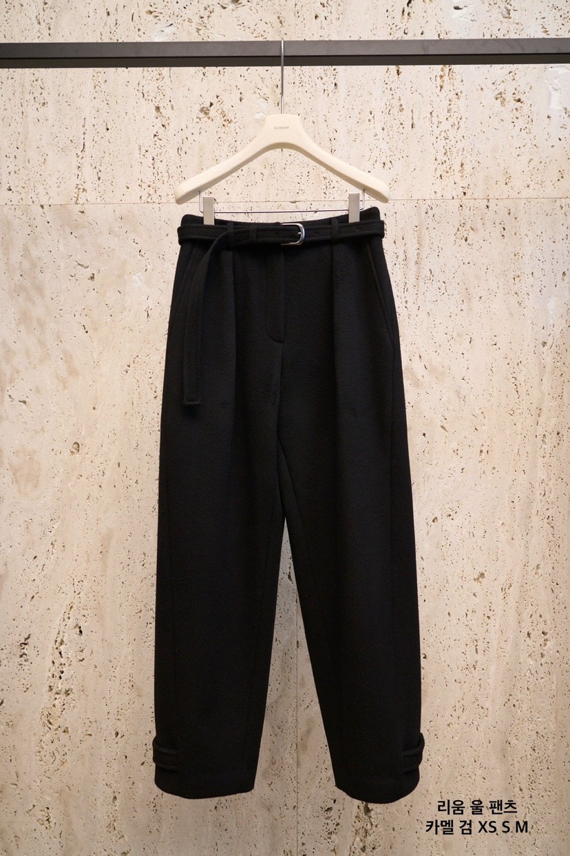 BLOSSOM東大門㊣直郵女裝新款25秋冬休閑推薦人氣休閑褲含腰帶BLOSSOM休閑褲圖色2