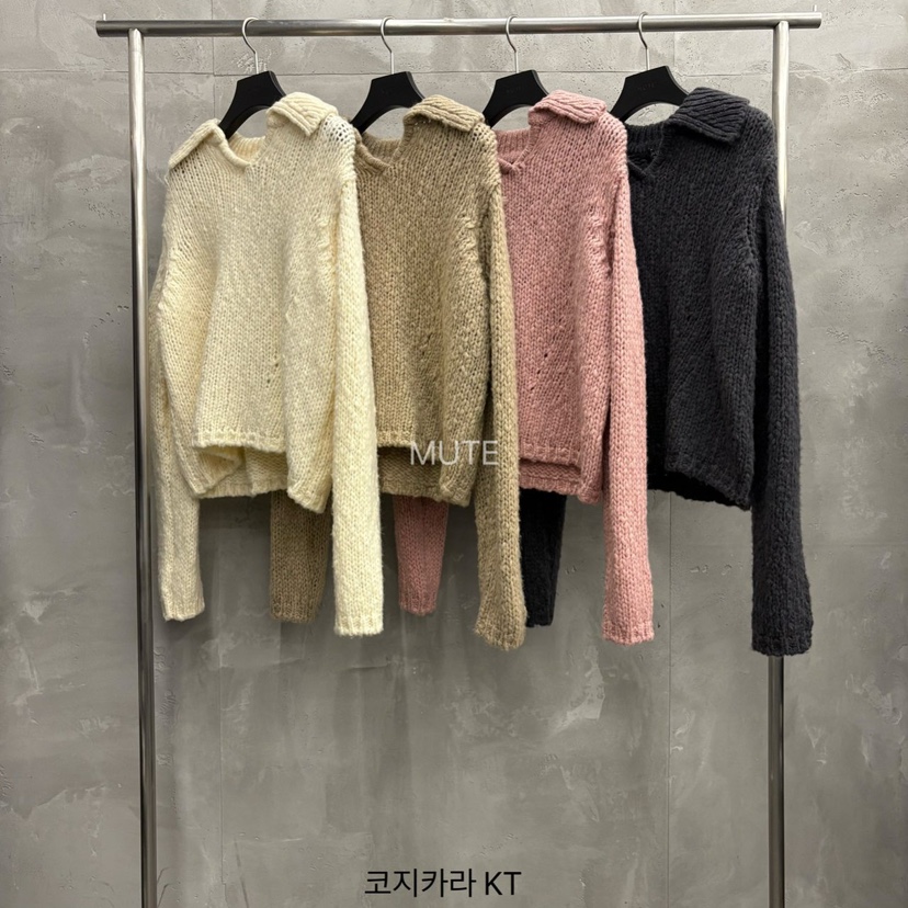 MUTE-P韓國直郵㊣女士新品25秋冬休閑人氣時尚熱賣職業毛衣MUTE毛衣