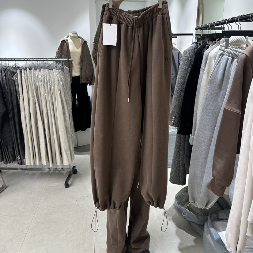 BETHEL東大門㊣直郵女裝新款人氣休閑熱賣25秋冬休閑褲加絨絎縫BETHEL休閑褲圖色2