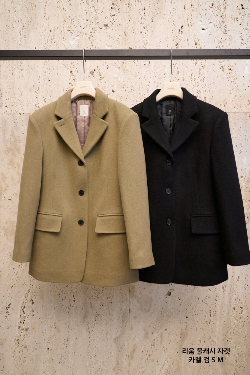 BLOSSOM韓國代購㊣女士新款時尚人氣休閑熱賣職業25秋冬短款大衣BLOSSOM短款大衣