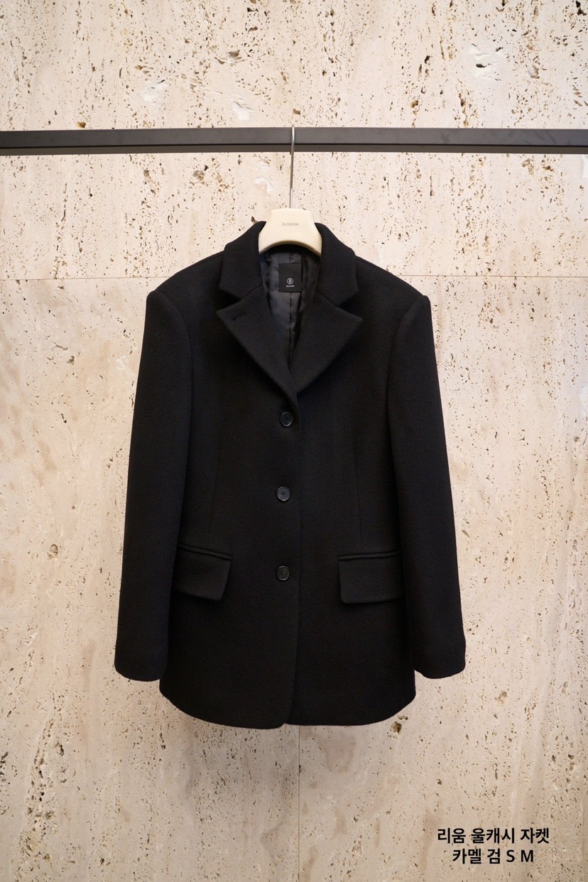 BLOSSOM韓國代購㊣女士新款時尚人氣休閑熱賣職業25秋冬短款大衣BLOSSOM短款大衣圖色2