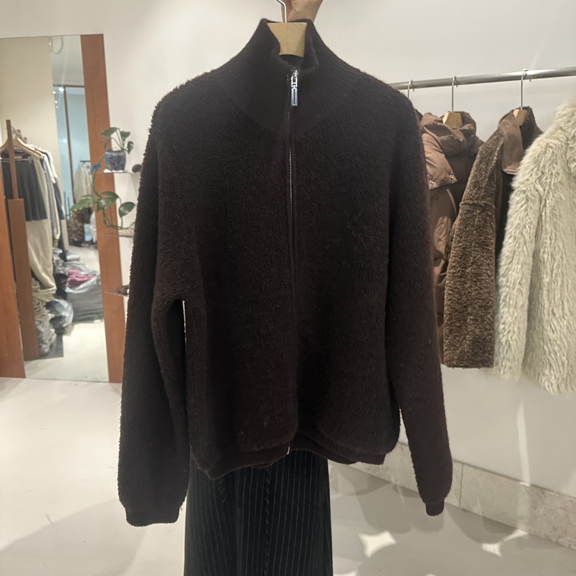 ANDMORE BUTTON東大門㊣實拍女士新品職業推薦熱賣夾克拉鏈ANDMORE BUTTON夾克圖色2