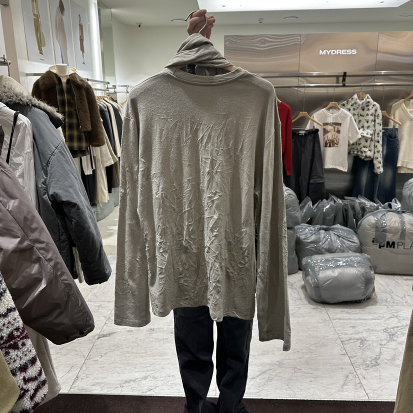 PITA東大門㊣直郵女裝新品職業25秋冬時尚熱賣長袖T恤含圍巾THE VERLIN/piTa長袖T恤