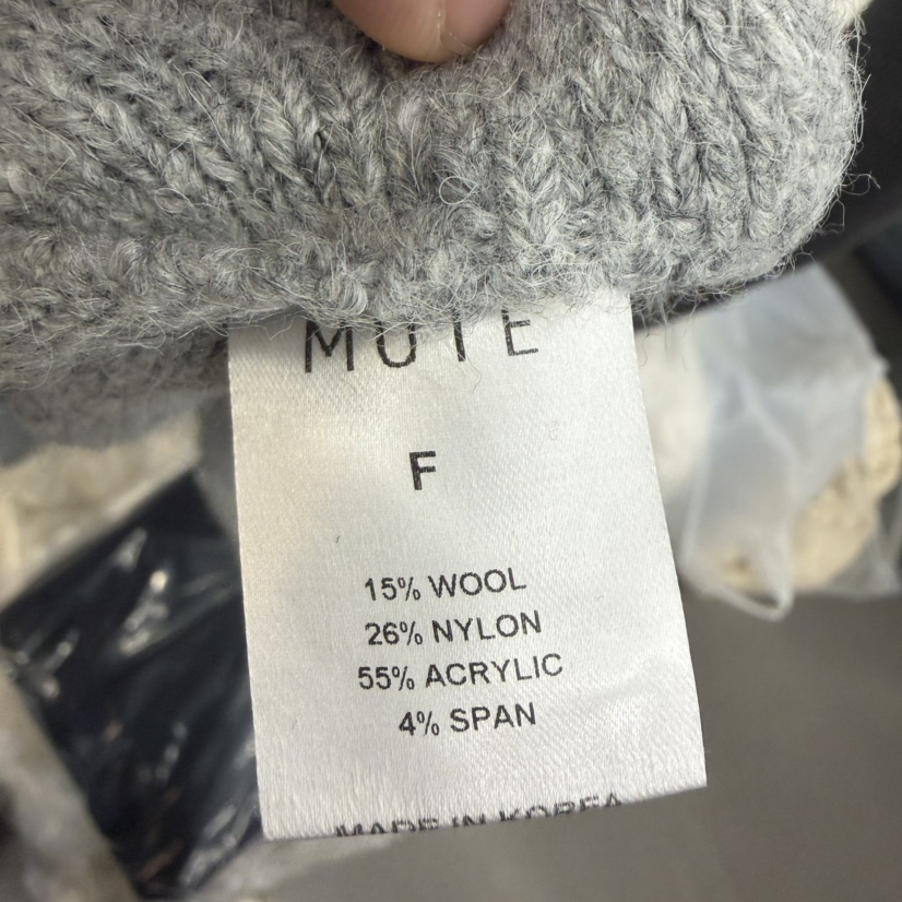 MUTE-P東大門㊣代購女士新款推薦真品25秋冬職業休閑熱賣毛衣MUTE毛衣