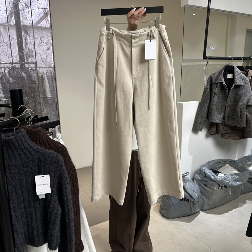 BETHEL東大門㊣實拍女裝新品休閑真品職業熱賣25秋冬休閑褲加絨BETHEL休閑褲圖色1