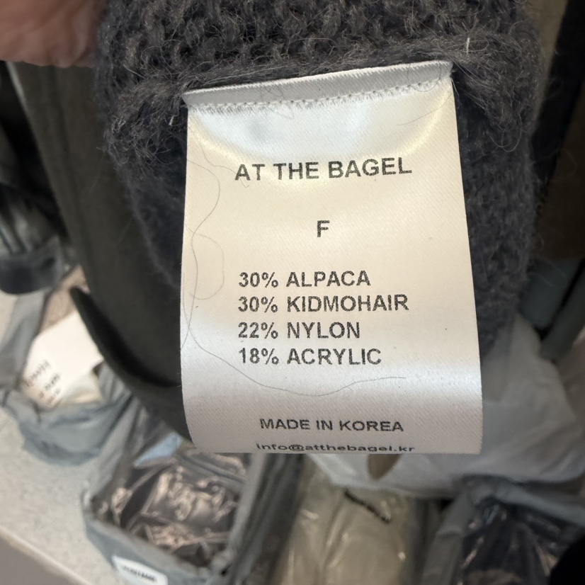 AT THE BAGEL東大門㊣實拍女士新款時尚休閑真品推薦毛衣AT THE BAGEL毛衣