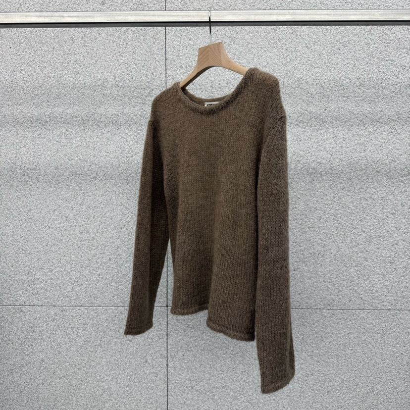 AT THE BAGEL東大門㊣實拍女士新款時尚休閑真品推薦毛衣AT THE BAGEL毛衣圖色1咖色