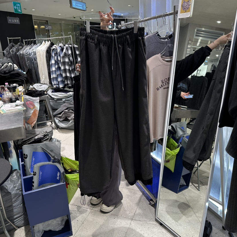 HERTZ-P韓國直郵㊣女裝新品時尚熱賣推薦真品人氣職業休閑褲HERTZ-P休閑褲圖色1深灰色