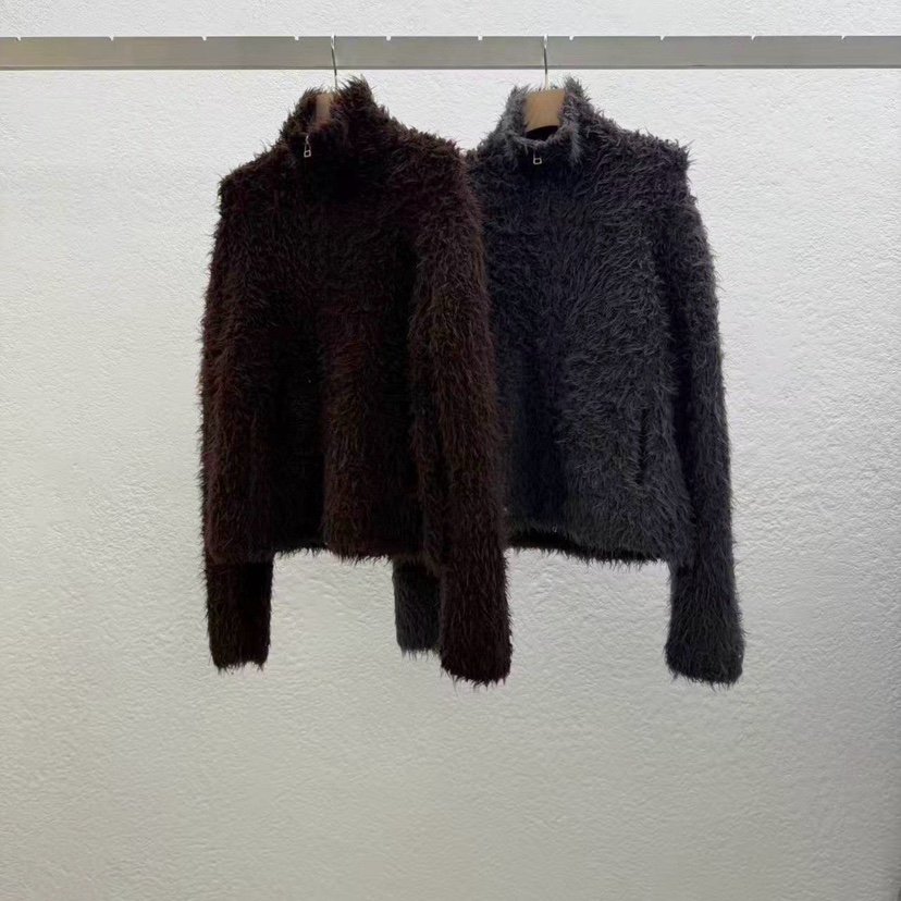 STATEMENT東大門㊣直郵女裝新款時尚25秋冬人氣真品毛衣拉鏈STATEMENT毛衣