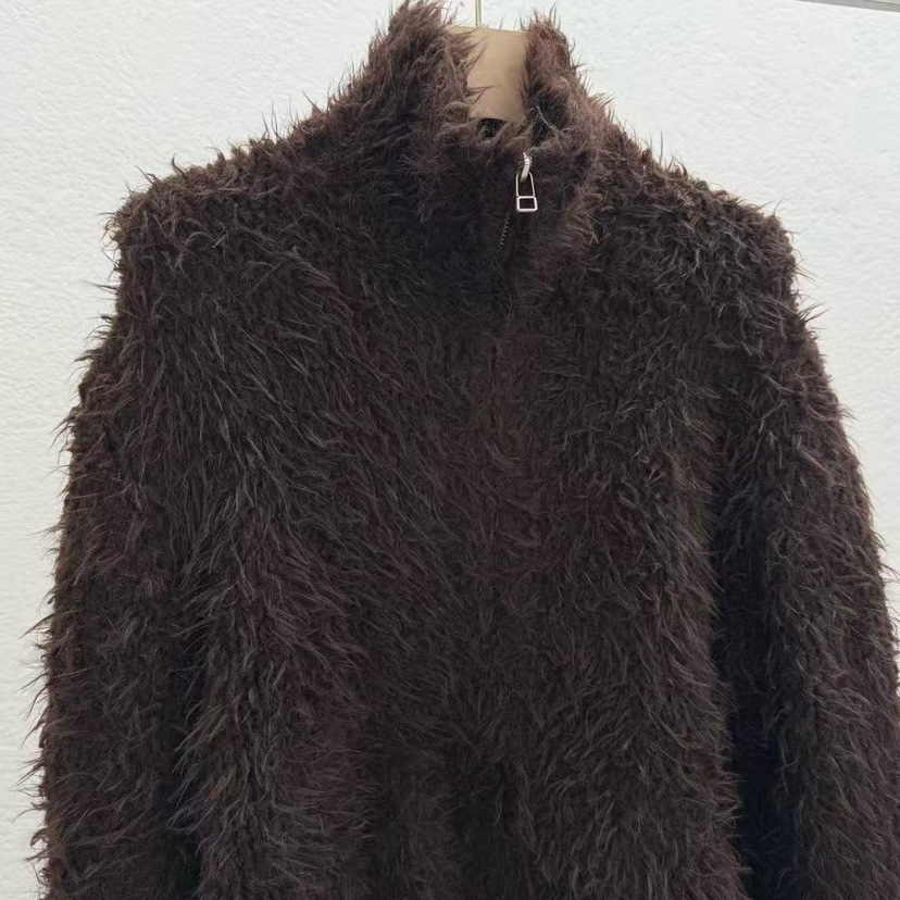 STATEMENT東大門㊣直郵女裝新款時尚25秋冬人氣真品毛衣拉鏈STATEMENT毛衣