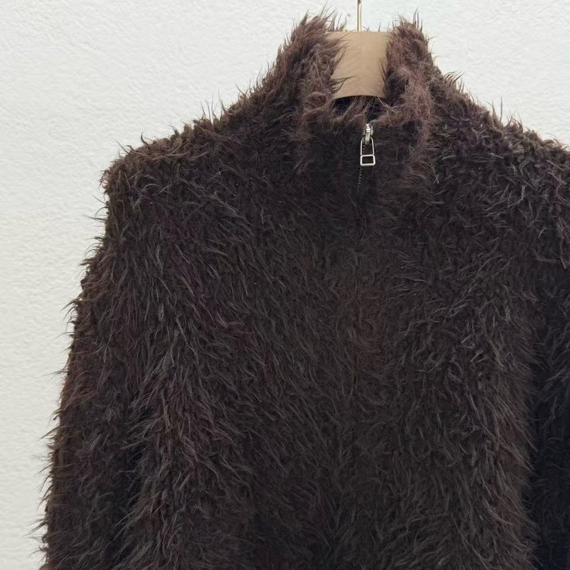 STATEMENT東大門㊣直郵女裝新款時尚25秋冬人氣真品毛衣拉鏈STATEMENT毛衣