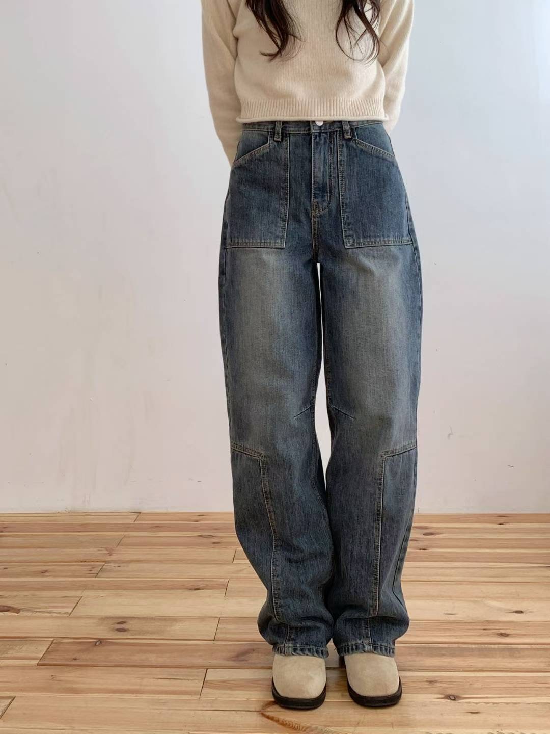 COREBLUE東大門㊣代購女士新款熱賣人氣推薦真品時尚牛仔褲like core/COREBLUE牛仔褲圖色1