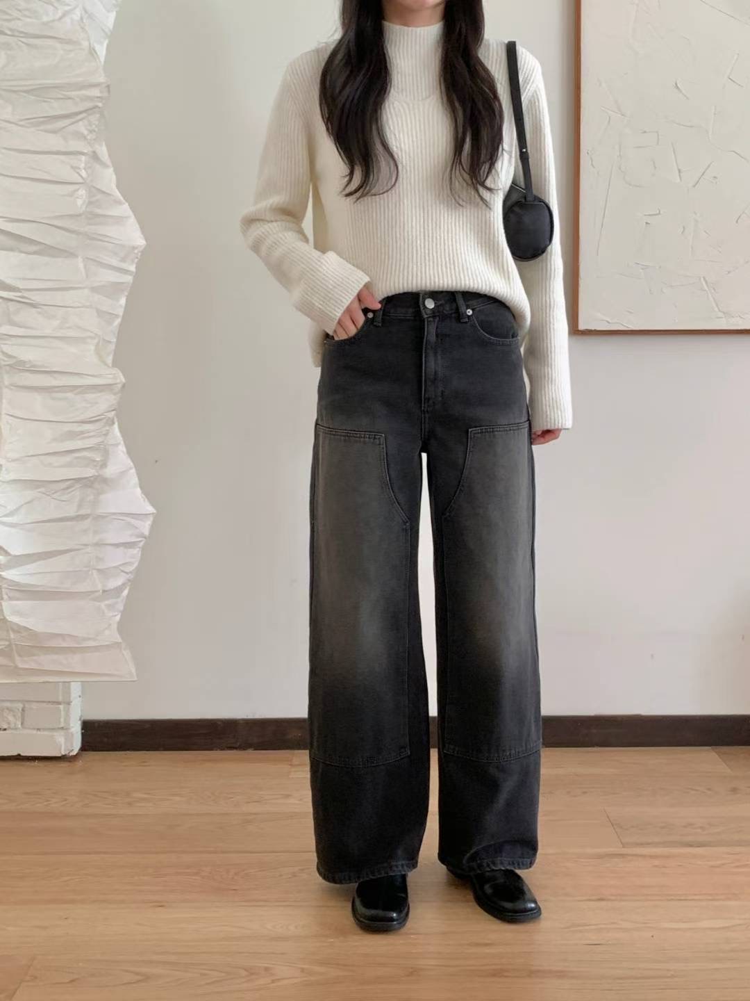 COREBLUE東大門㊣實拍女士新款人氣休閑25秋冬推薦熱賣牛仔褲like core/COREBLUE牛仔褲