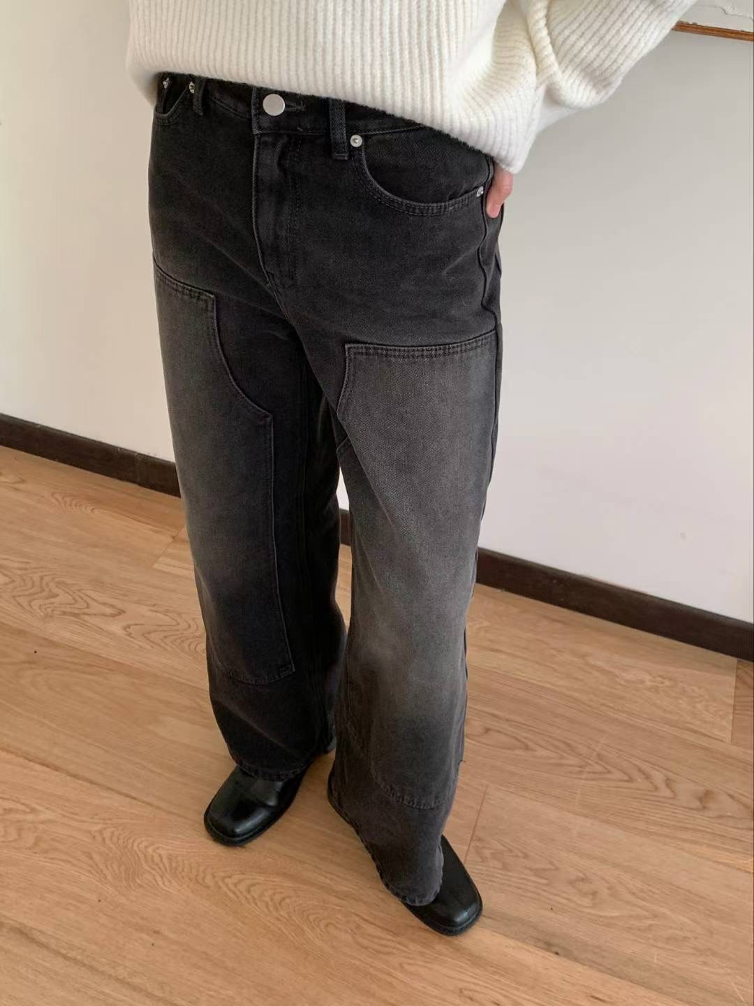 COREBLUE東大門㊣實拍女士新款人氣休閑25秋冬推薦熱賣牛仔褲like core/COREBLUE牛仔褲圖色1