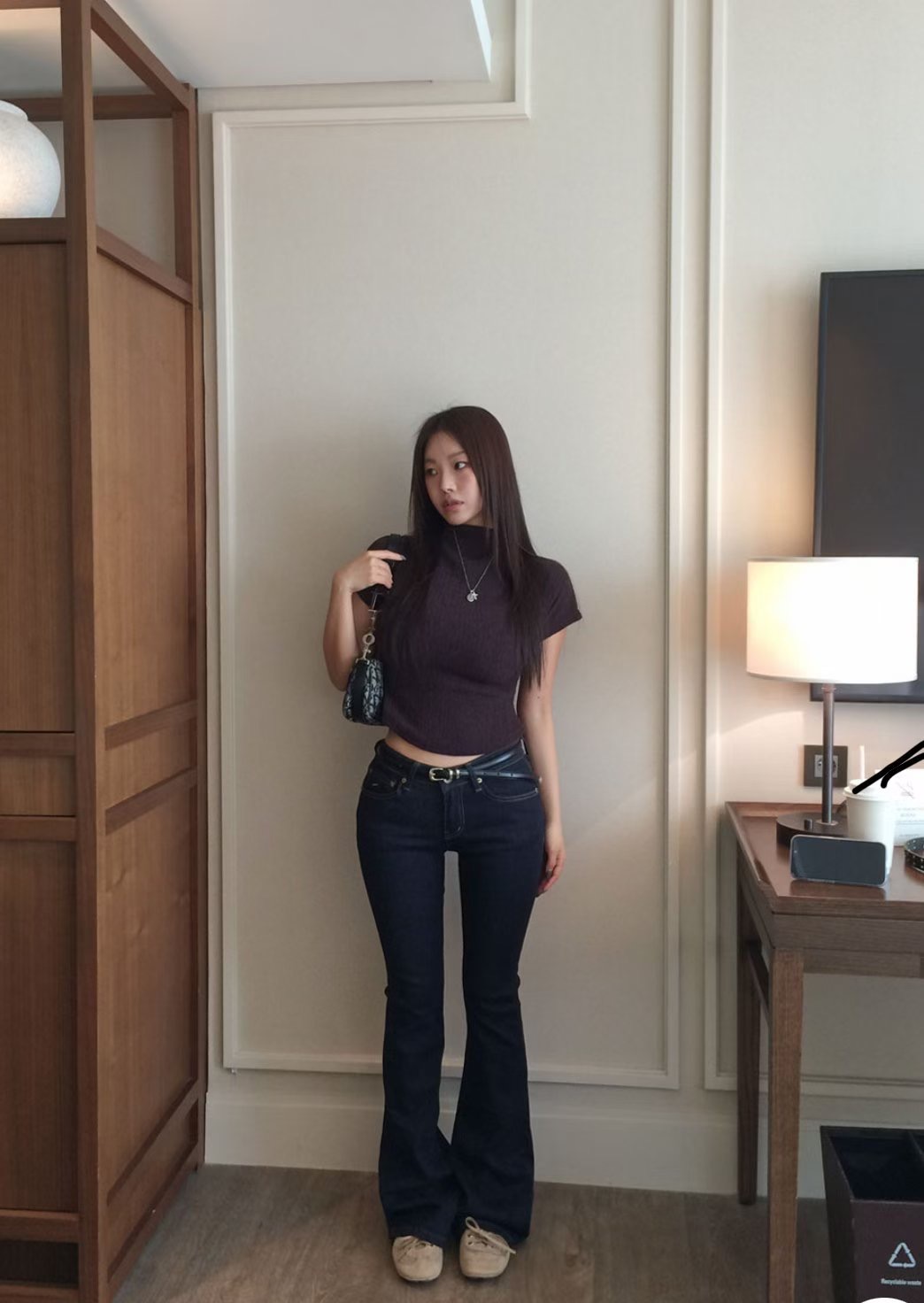 BLUESTAR韓國直郵㊣女裝新款25秋冬熱賣真品時尚人氣職業T恤BLUESTERT恤