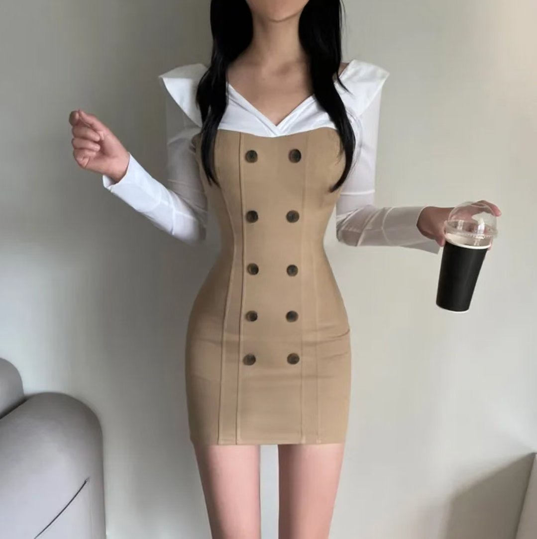 BLUESTAR東大門㊣代購女士新款推薦時尚休閑人氣真品連衣裙BLUESTER連衣裙