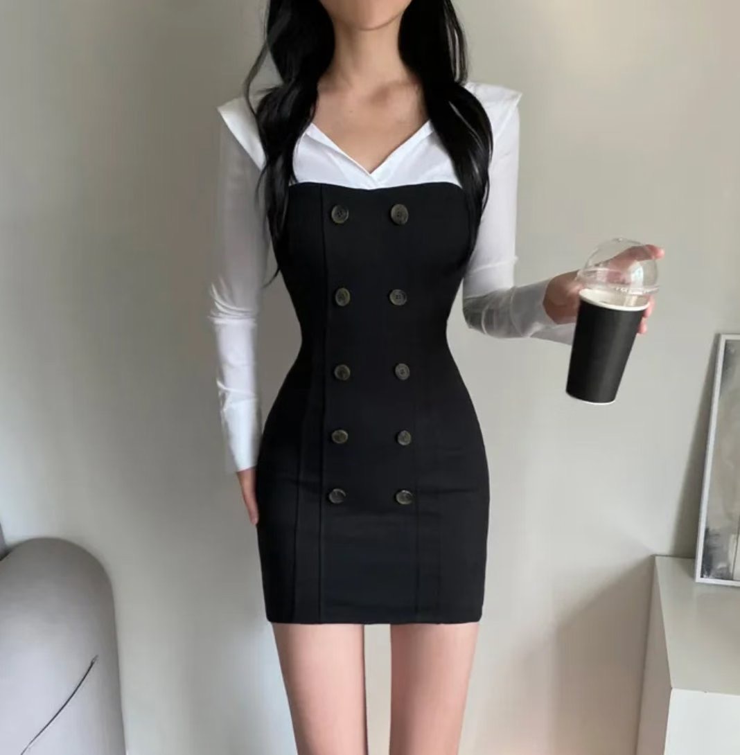 BLUESTAR東大門㊣代購女士新款推薦時尚休閑人氣真品連衣裙BLUESTER連衣裙