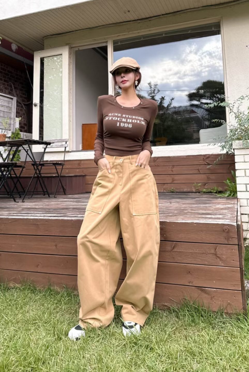 BLUESTAR東大門㊣直郵女士新款人氣時尚25秋冬職業真品休閑褲BLUESTER休閑褲