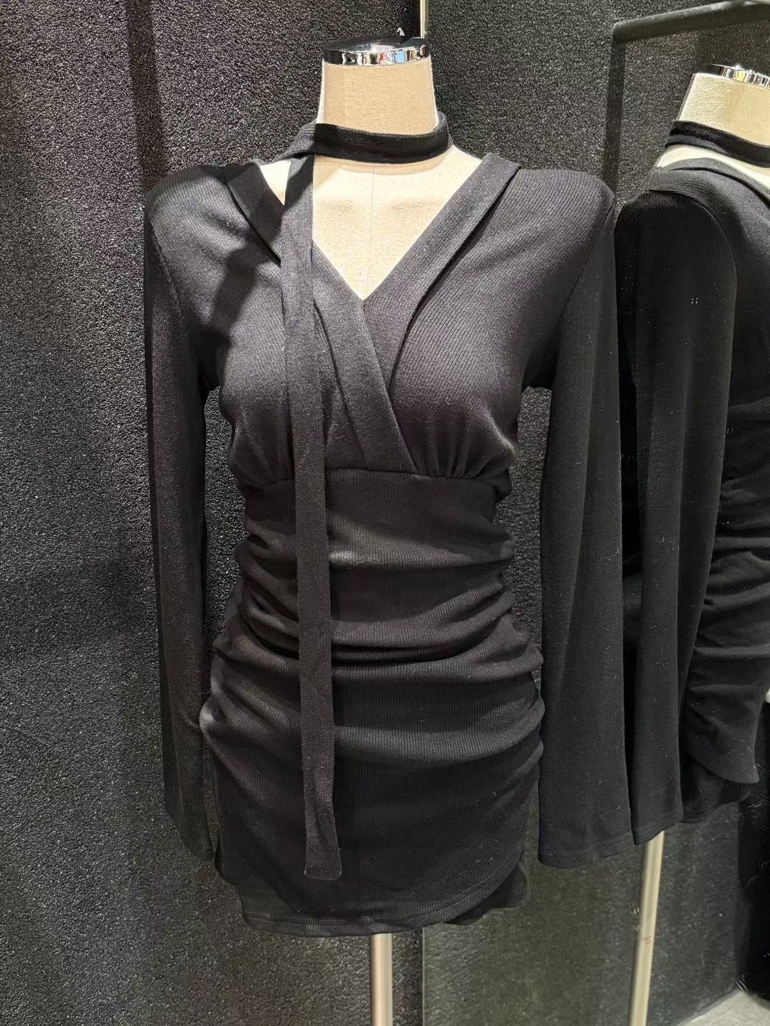 BLUESTAR東大門㊣代購女士新款職業熱賣推薦真品連衣裙含脖帶BLUESTER連衣裙圖色3