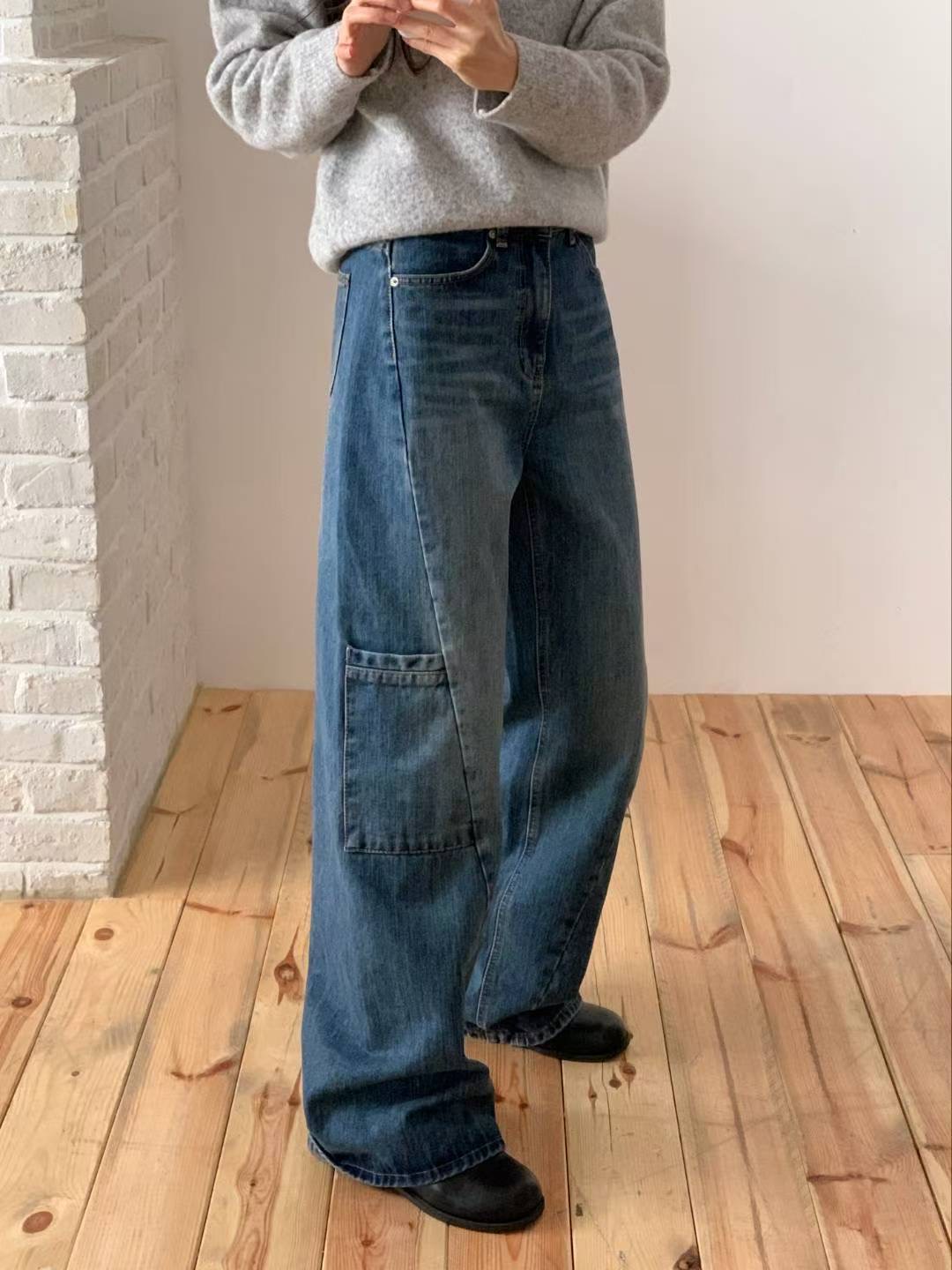 COREBLUE東大門㊣實拍女士新品時尚25秋冬熱賣真品休閑牛仔褲like core/COREBLUE牛仔褲