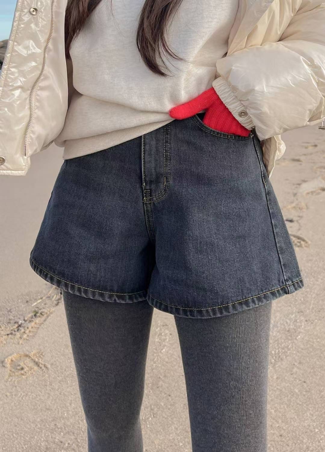 COREBLUE韓國直郵㊣女裝新品休閑25秋冬職業時尚推薦人氣短褲like core/COREBLUE短褲圖色1