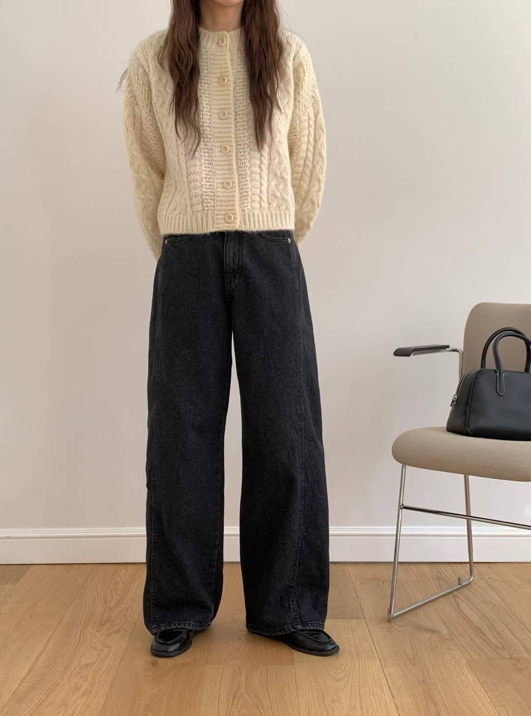 COREBLUE東大門㊣代購女裝新款職業時尚25秋冬真品推薦牛仔褲like core/COREBLUE牛仔褲圖色1