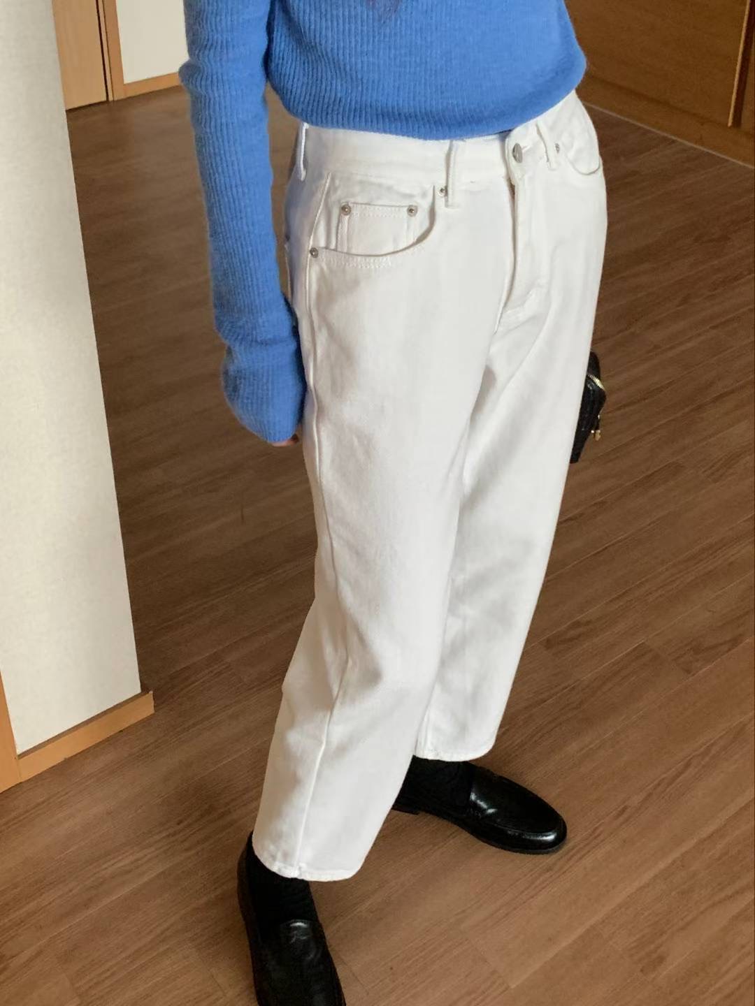 COREBLUE韓國直郵㊣女裝新品時尚25秋冬人氣推薦休閑牛仔褲like core/COREBLUE牛仔褲