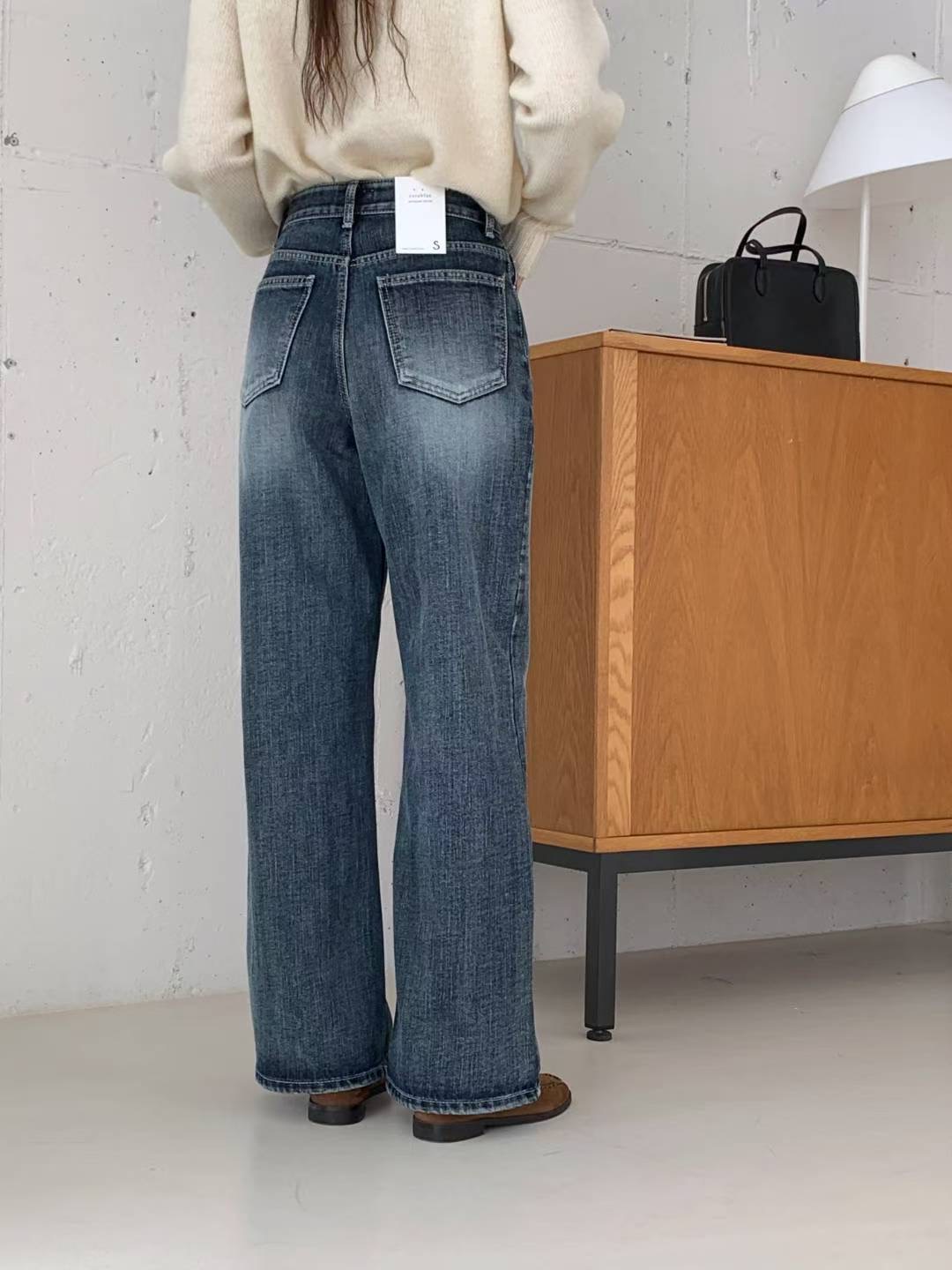 COREBLUE韓國直郵㊣女士新品人氣25秋冬時尚職業推薦牛仔褲like core/COREBLUE牛仔褲