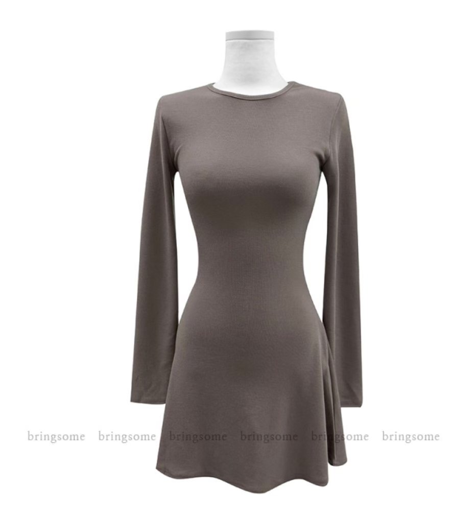 BLUESTAR東大門㊣實拍女士新款真品休閑25秋冬時尚職業連衣裙BLUESTER連衣裙圖色2