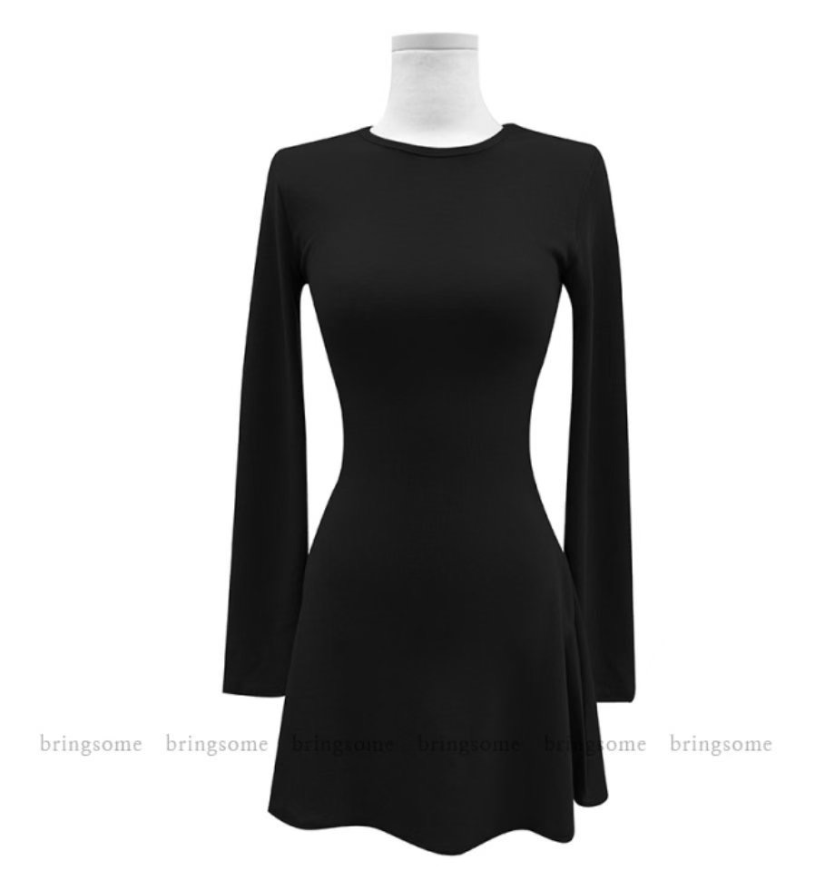 BLUESTAR東大門㊣實拍女士新款真品休閑25秋冬時尚職業連衣裙BLUESTER連衣裙圖色3