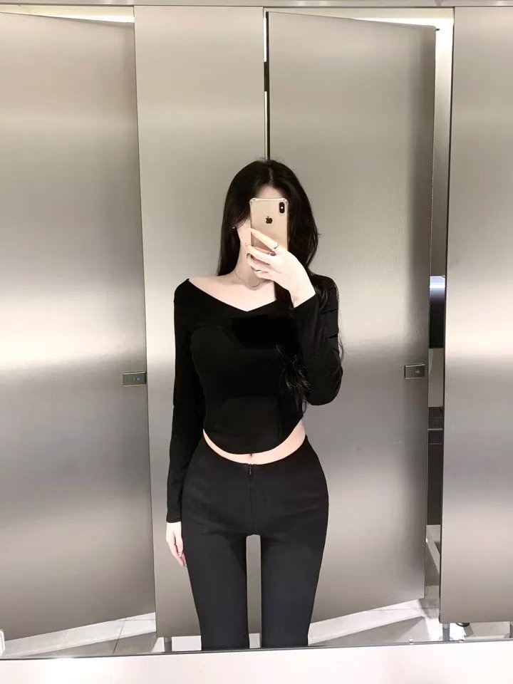 BLUESTAR韓國代購㊣女裝新品25秋冬熱賣真品時尚職業長袖T恤BLUESTER長袖T恤圖色1