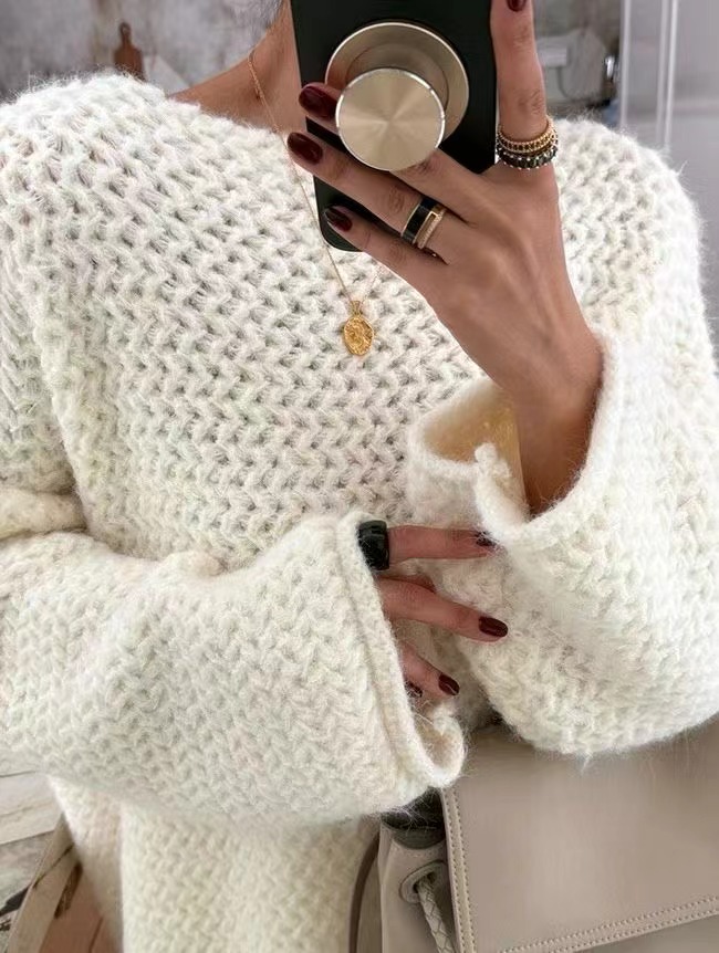 GANESHA韓國代購㊣女士新品人氣熱賣25秋冬真品針織衫不含腰帶GANESHA針織衫