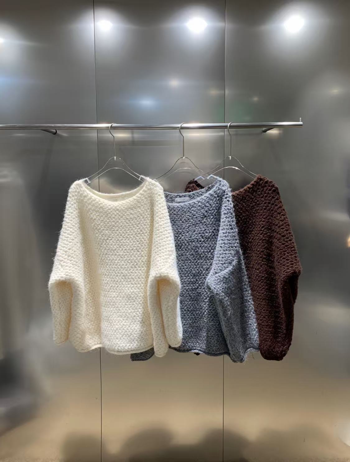 GANESHA韓國代購㊣女士新品人氣熱賣25秋冬真品針織衫不含腰帶GANESHA針織衫