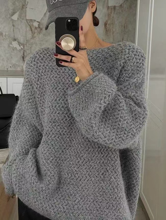 GANESHA韓國代購㊣女士新品人氣熱賣25秋冬真品針織衫不含腰帶GANESHA針織衫圖色2