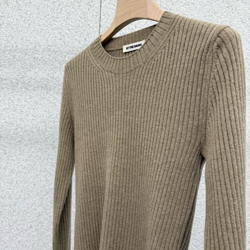 AT THE BAGEL韓國直郵㊣女士新品休閑真品25秋冬人氣針織衫AT THE BAGEL針織衫